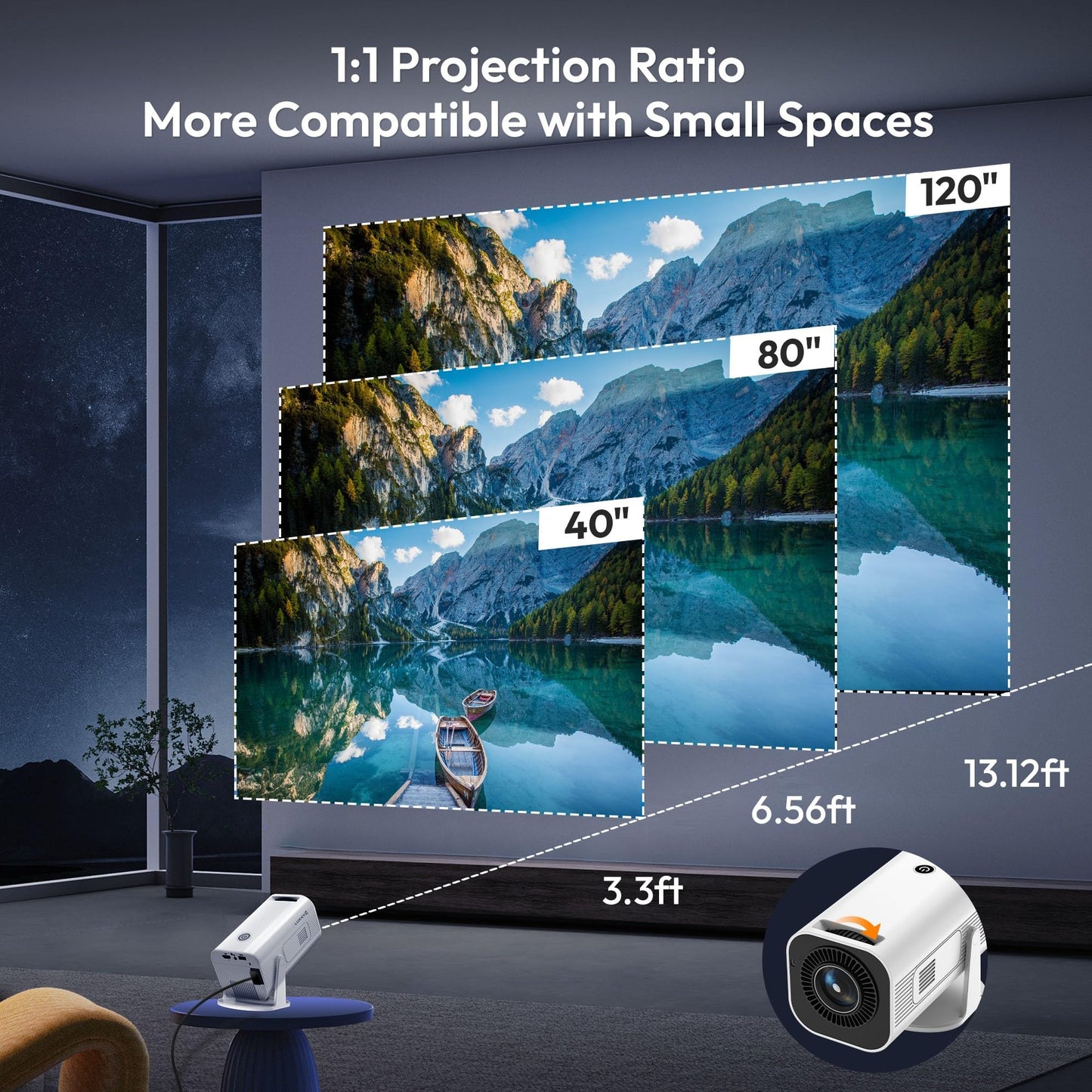 Mini Projector P330 for home cinima