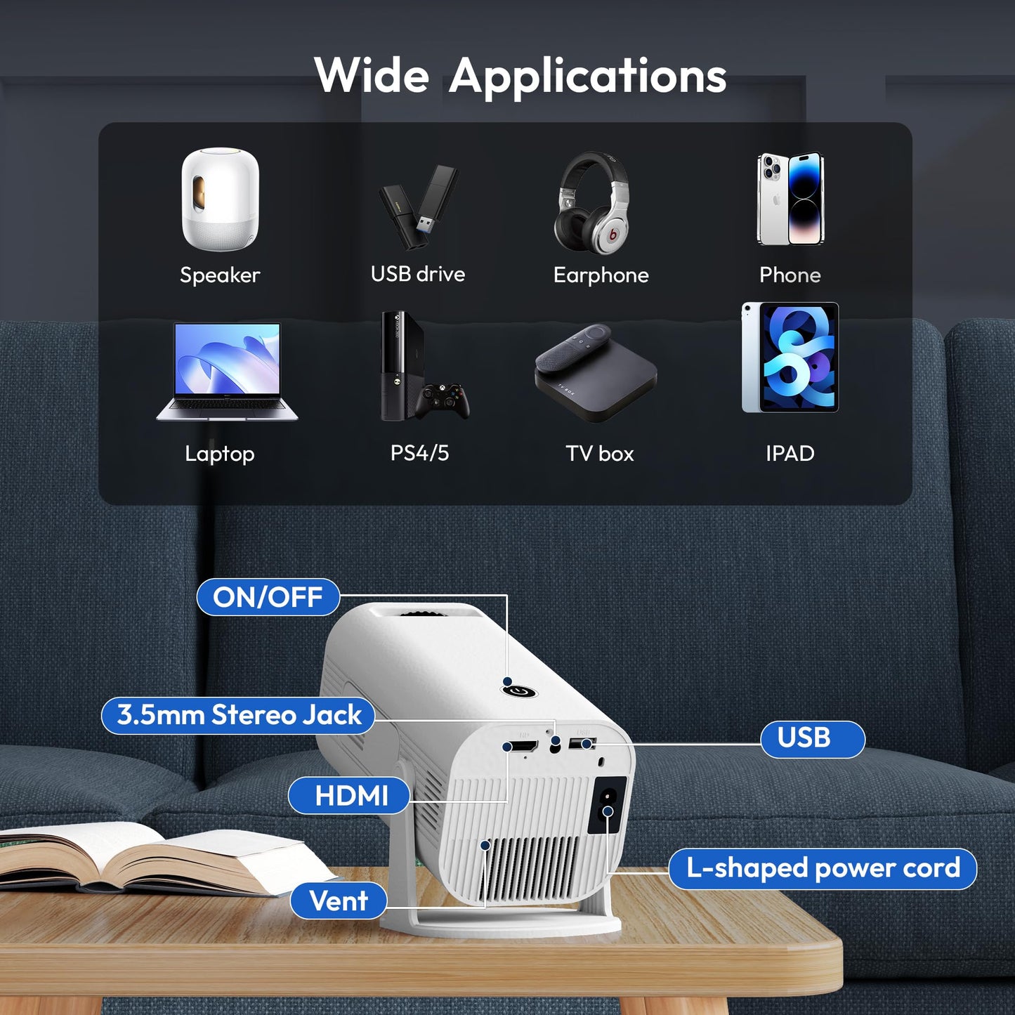 Mini Projector P330 for home cinima